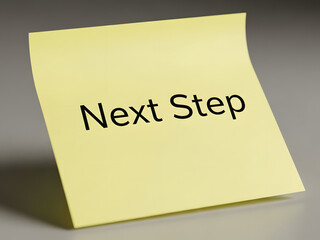 Sticky note with text for planning and reminders