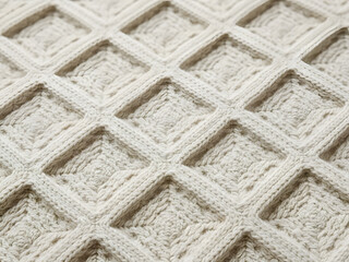 Textured woven fabric pattern with diamond shapes