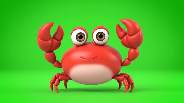 A cute cartoon illustration of a happy red eyed green frog character, a funny wildlife amphibian isolated on white as a flat vector drawing