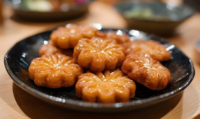Yakgwa (Korean honey pastry), authentic upscale Korean dessert presentation