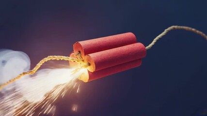 A vibrant firework in action, creating a dramatic explosion of light and color against the night sky. - Powered by Adobe