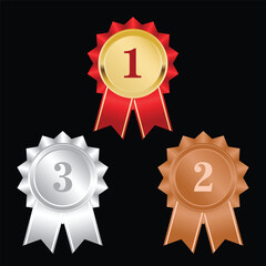 icon or pin for awards, championships, competition winning achievements