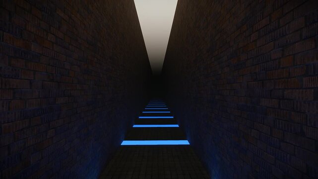 Endless Eerie Corridor Liminal Space Background