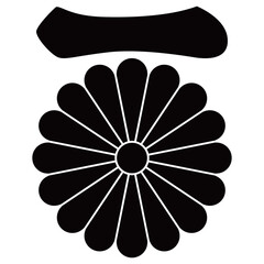 家紋です。一文字に菊といいます