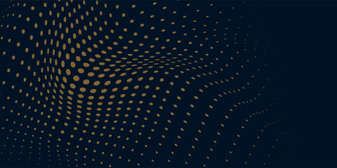 Texture digital wave of particles. Futuristic point wave. Technology background vector. Art