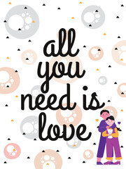 With All My Love Valentine Cards