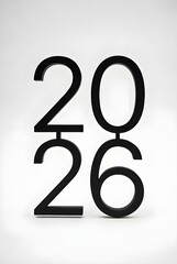 2026 number isolated on white background