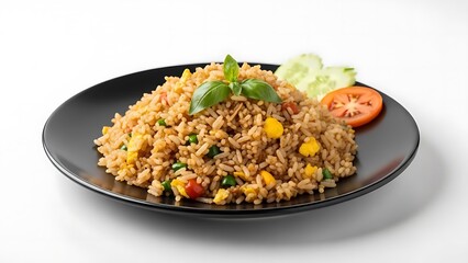 Delicious Plate of Fried Rice with Vegetables