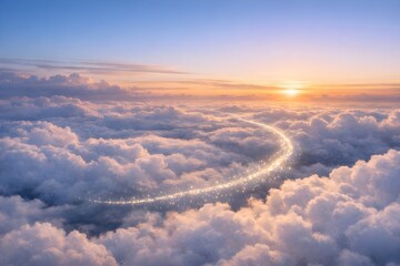 Santa Sleigh Trail Wallpaper