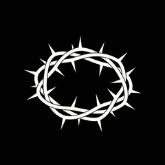 Obraz premium Crown of Thorns Symbolic Representation of Sacrifice and Suffering.