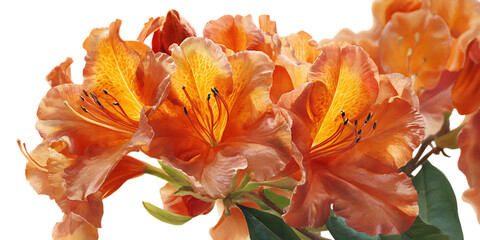 Orange tiger lily flower in garden bloom with bright petals