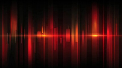 Abstract Financial Candlestick Chart Background with Neon Edges