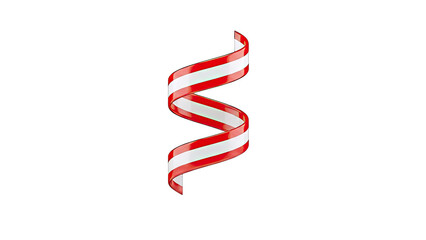 Austrian Flag Ribbon Spiral