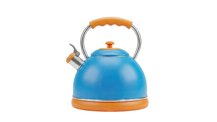 Blue and Orange Whistling Tea Kettle