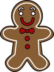 Fototapeta premium Classic Gingerbread Cookie Design