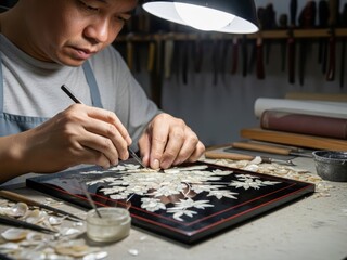 螺鈿の伝統工芸技法
