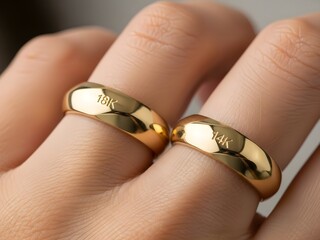 Reference images explaining what karat means in gold, comparing 14K 18K and 24K purity levels, alloy ratios, durability, and real world jewelry usage in a clear visual way.