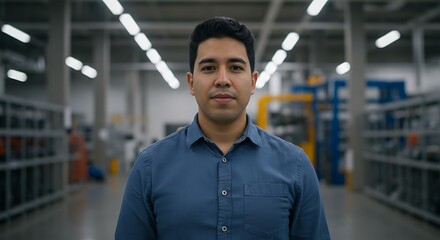 Focused Gaze: Hallway Portrait