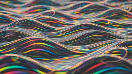 abstract background of colorful wires