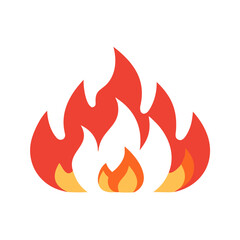 Flat Fire Flames simple