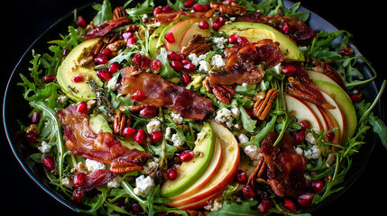 Fall Harvest Salad with Prosciutto and Pomegranate