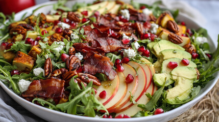 Fall Harvest Salad with Prosciutto and Pomegranate