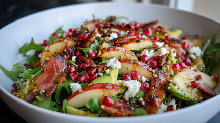 Fall Harvest Salad with Prosciutto and Pomegranate