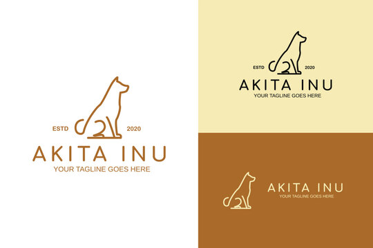 sitting dog animal pet outline