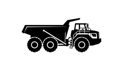 Obraz premium Heavy Duty Mining Dump Truck Illustration.