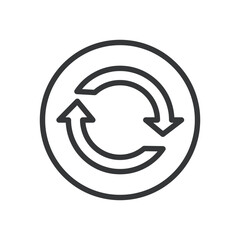 Basic interface line editable stroke icon. Vector illustration