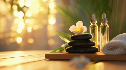 Spa composition with essential oils
