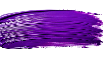 Vivid Purple Paint Brush Stroke with Textured Finish and Fine Droplets smear isolated on a t.png