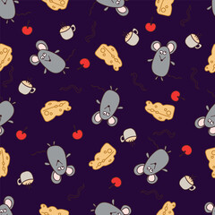 seamless pattern with mouse