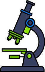 Scientific Microscope and Beauty Care Vector Icon Set