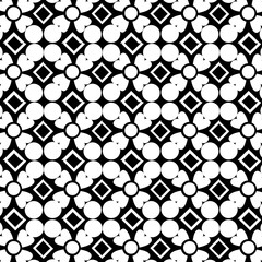 Naklejka premium Black and white seamless pattern.
