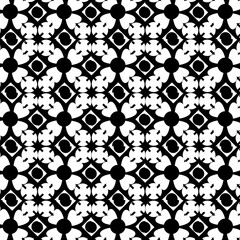 Obraz premium Black and white seamless pattern.