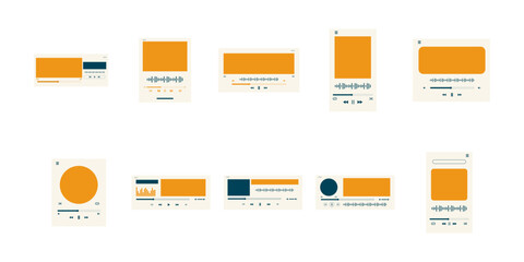 Music Player UI Element Set