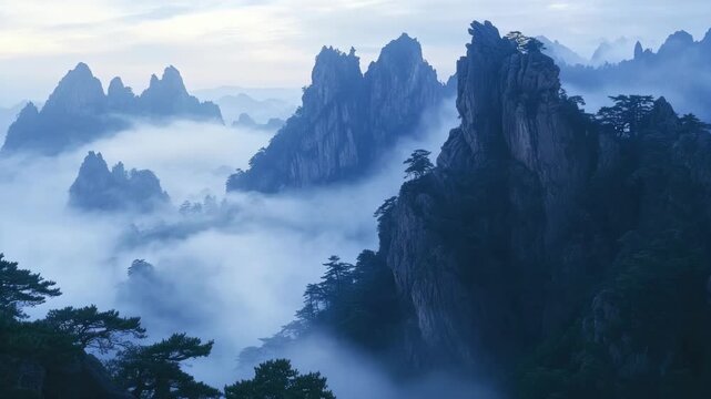 Breathtaking landscape in China.