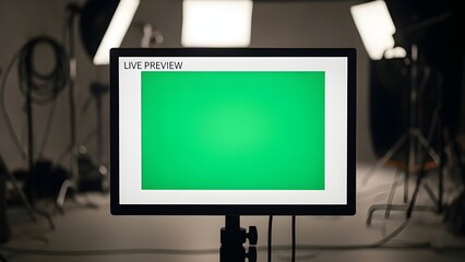 Studio Monitor with Green Screen Live Preview