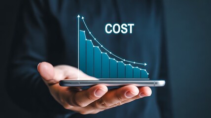 Cost reduction and financial savings business analysis concept
