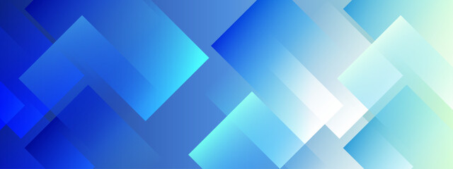 Fototapeta premium Abstract arrangement of overlapping geometric shapes in blue hues