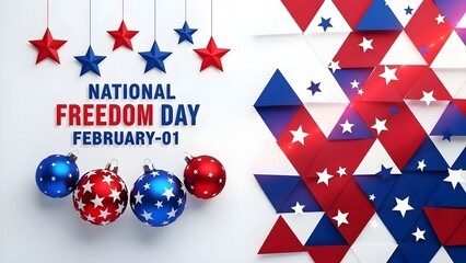 Obraz premium 1st FEBRUARY Freedom day