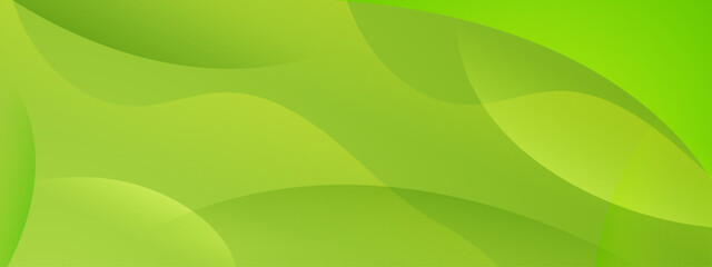 Fototapeta premium Abstract background with shades of green and curved shapes