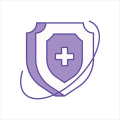 Obraz premium Medical Insurance icon clean and modern vector illustration