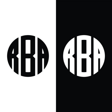 RBA Initial Letter Monogram Logo Stock Vector And Vector Art.