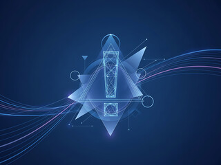 Alert cyber attack symbol digital concept 3d illustration, Cybersecurity & Digital Threat
