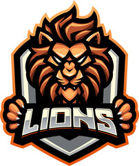 Lions head esport mascot