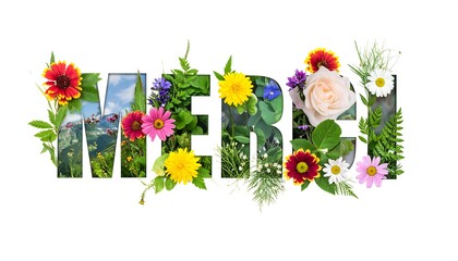 Floral Merci - A Colorful Expression of Gratitude and Appreciation.