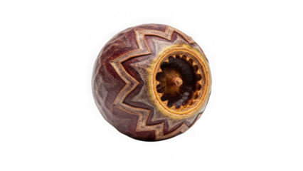 handmade ceramic vase with star design