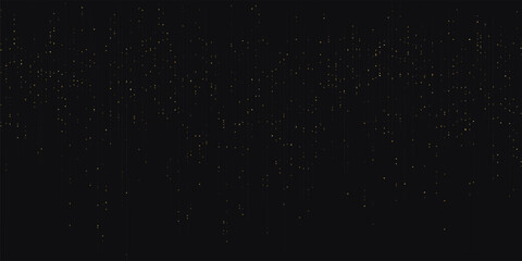 Fototapeta premium Luxury Gold Digital Matrix - 10K Premium Data Stream Abstract Background with Golden Information Flow and Finance Tech Vector